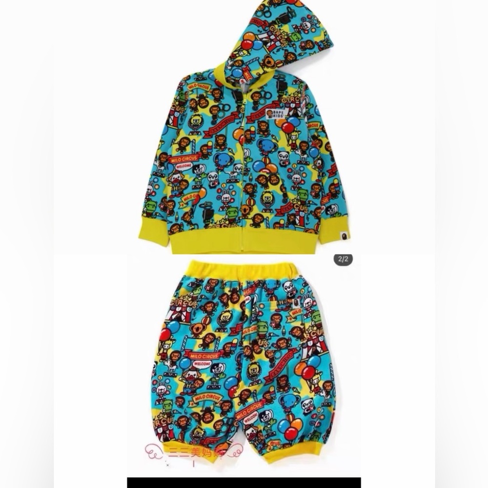 Bape milo circus suit size:110/100cm unisex